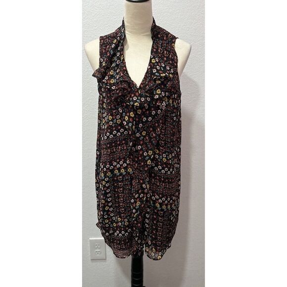 BCBGMaxazria Ladies S Multicolor Floral Keyhole Halter‎ Size S - Picture 1 of 7
